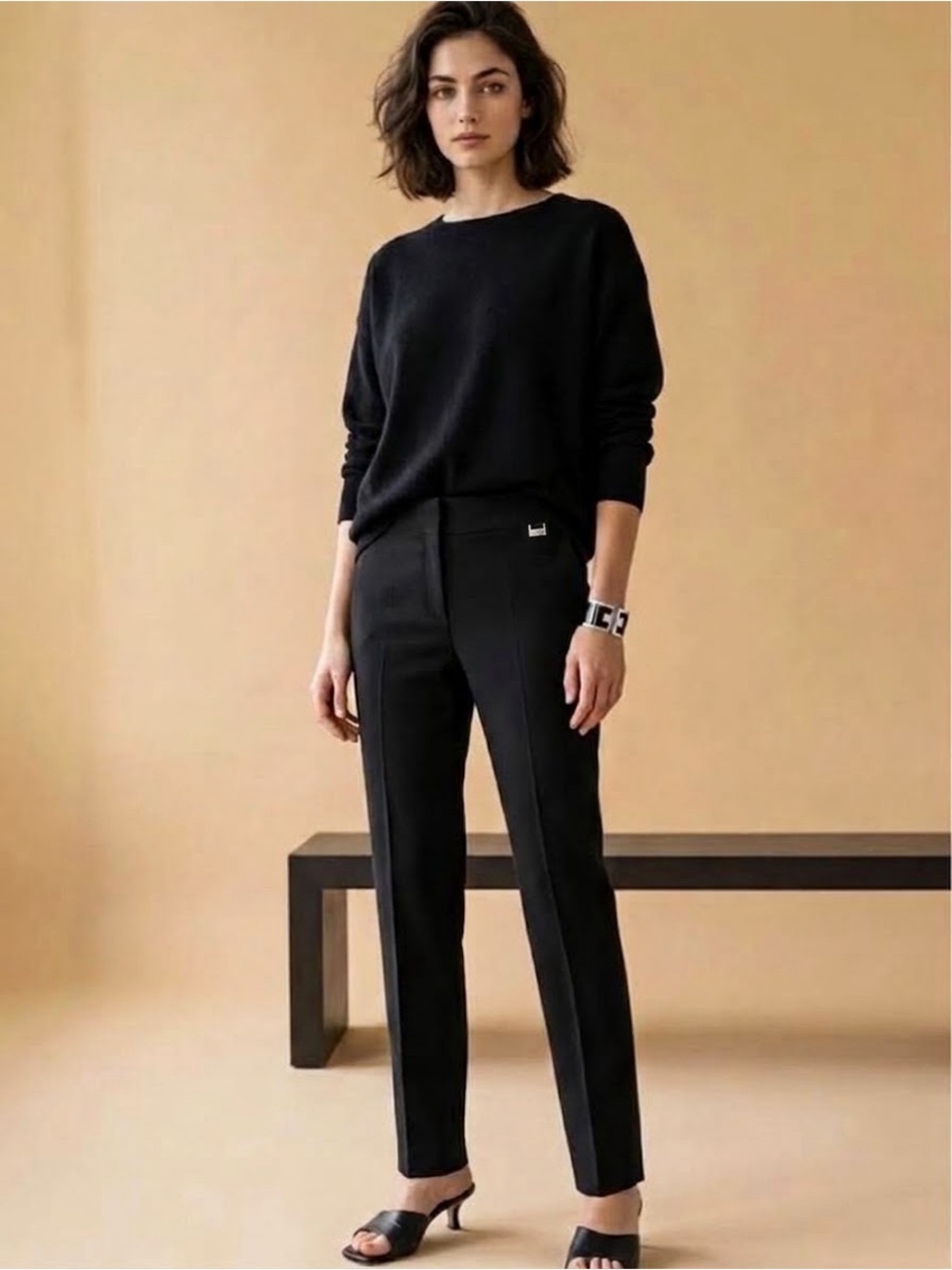 Trina Turk Classic Tailored Black Pants Size 2 Office or Evening